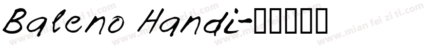 Baleno Handi字体转换